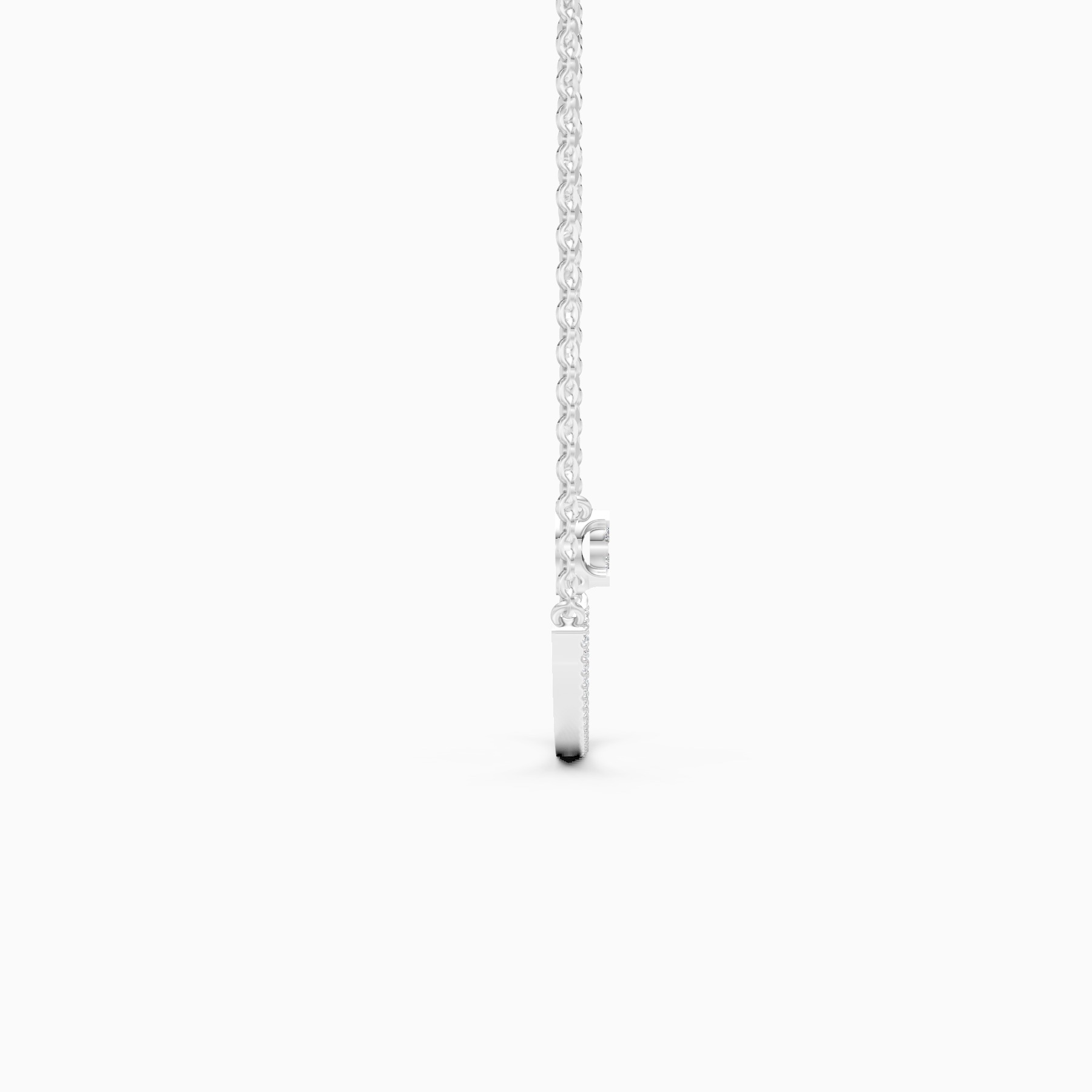Modern Two Layer Lab Grown Diamond Necklace